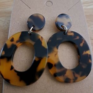 Handcrafted Acrylic postback Earrings